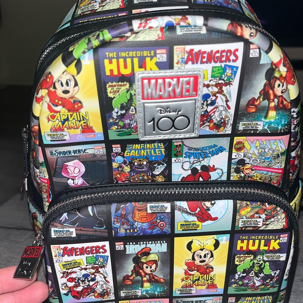 Loungefly Marvel Comic Print Backpack - image 1